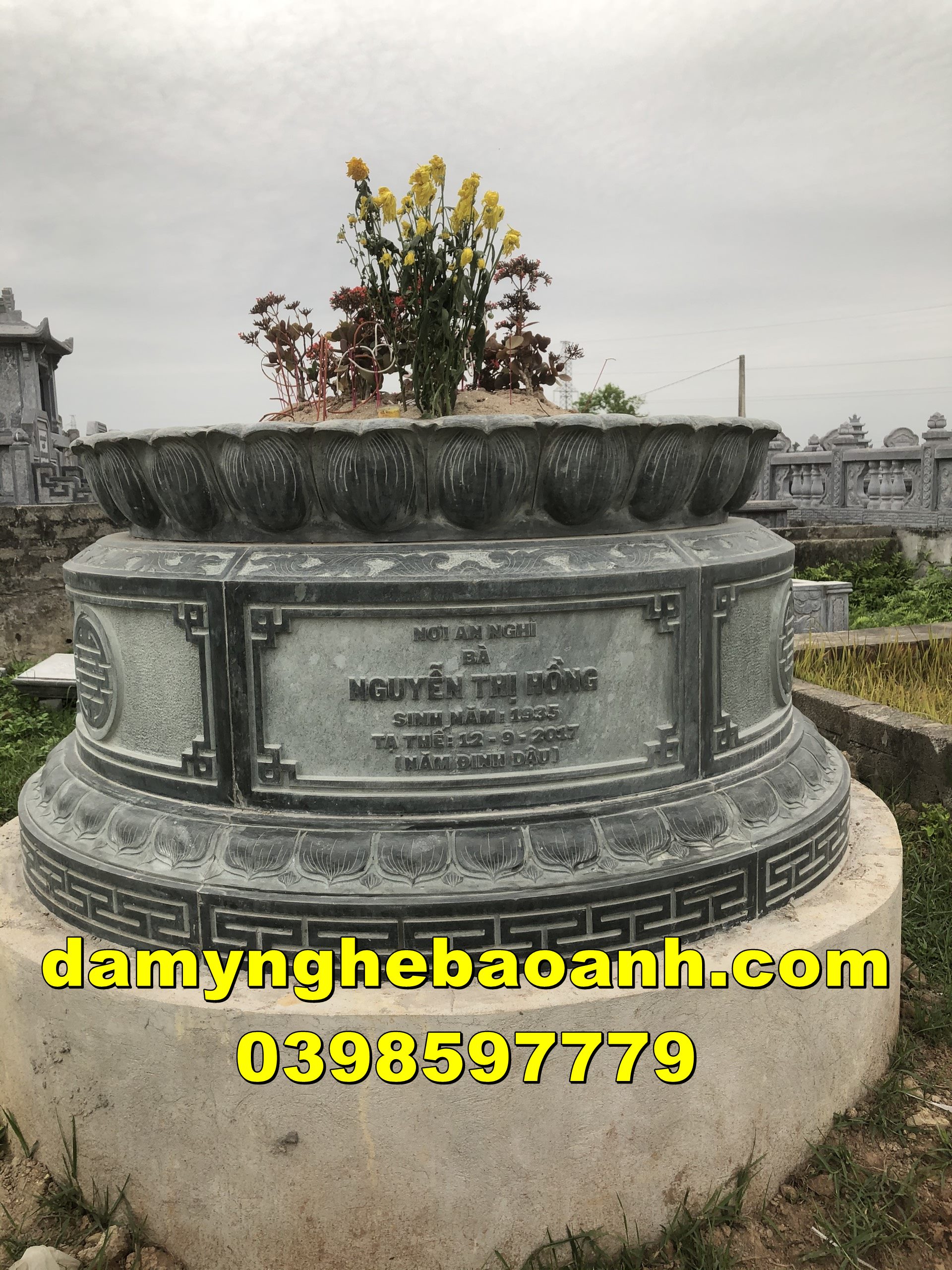 22 mẫu mộ đá-mộ tròn đá đẹp tại bắc ninh